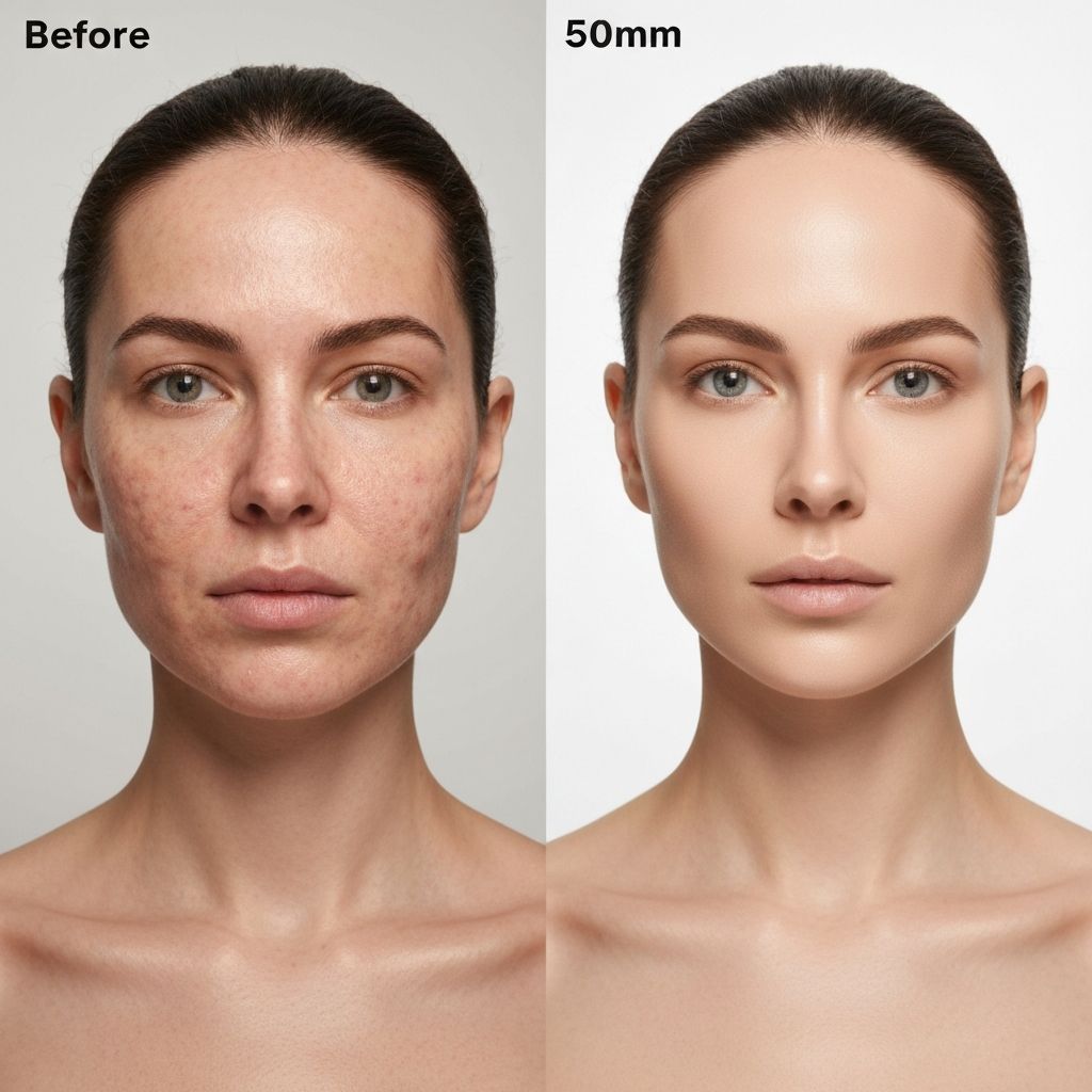 Patient transformation result 1 - before and after aesthetic treatment